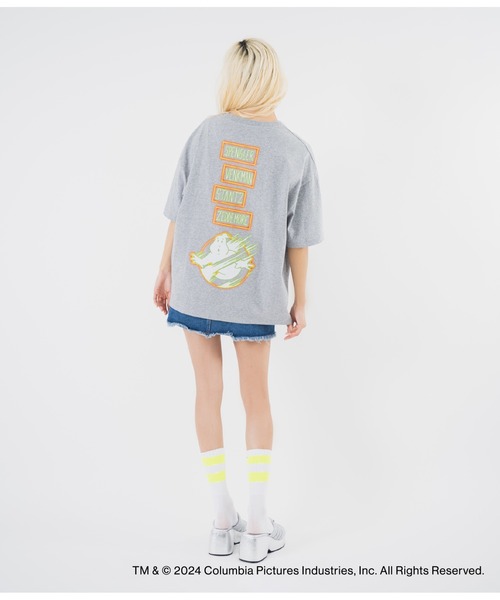 ANAP（アナップ）の「【ゴーストバスターズ／フローズン・サマー】ノーゴースト プリントTシャツ（Tシャツ/カットソー・レディース・ホワイト/グレー・FREE）」の21枚目の写真