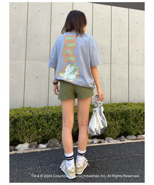 ANAP（アナップ）の「【ゴーストバスターズ／フローズン・サマー】ノーゴースト プリントTシャツ（Tシャツ/カットソー・レディース・ホワイト/グレー・FREE）」の19枚目の写真