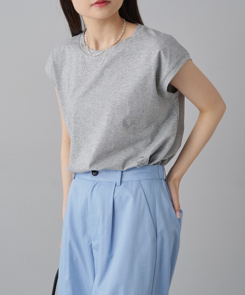 PUAL CE CIN(ピュアルセシン)の「ワンポイントロゴプリント万能カットソー(Tシャツ/カットソー・レディース・オフホワイト/グレー/ブラック・FREE)」の17枚目の写真