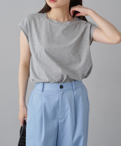 PUAL CE CIN(ピュアルセシン)の「ワンポイントロゴプリント万能カットソー(Tシャツ/カットソー・レディース・オフホワイト/グレー/ブラック・FREE)」の18枚目の写真