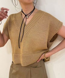 Omekashi | テープヤーンニットベスト(ベスト)
