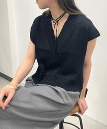 Omekashi | テープヤーンニットベスト(ベスト)