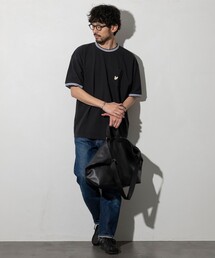 LYLE&SCOTT（ライルアンドスコット）の「Lyle&Scott/ライルアンドスコット 別注 リラックスフィット ワンポイントロゴ カノコ クルーネックTシャツ（Tシャツ/カットソー・メンズ）」