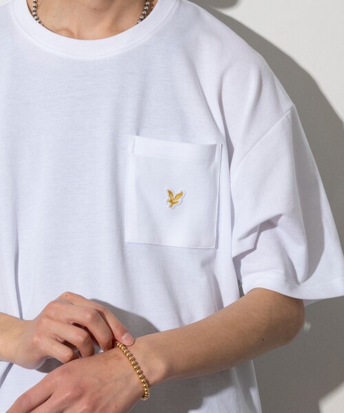 LYLE&SCOTT(ライルアンドスコット)の「Lyle&Scott/ライルアンドスコット 別注 リラックスフィット ワンポイントロゴ カノコ クルーネックTシャツ(Tシャツ/カットソー・メンズ・ホワイト/ブラック/その他・SMALL/MEDIUM/LARGE)」の16枚目の写真