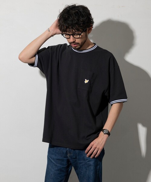 LYLE&SCOTT(ライルアンドスコット)の「Lyle&Scott/ライルアンドスコット 別注 リラックスフィット ワンポイントロゴ カノコ クルーネックTシャツ(Tシャツ/カットソー・メンズ・ホワイト/ブラック/その他・SMALL/MEDIUM/LARGE)」の11枚目の写真