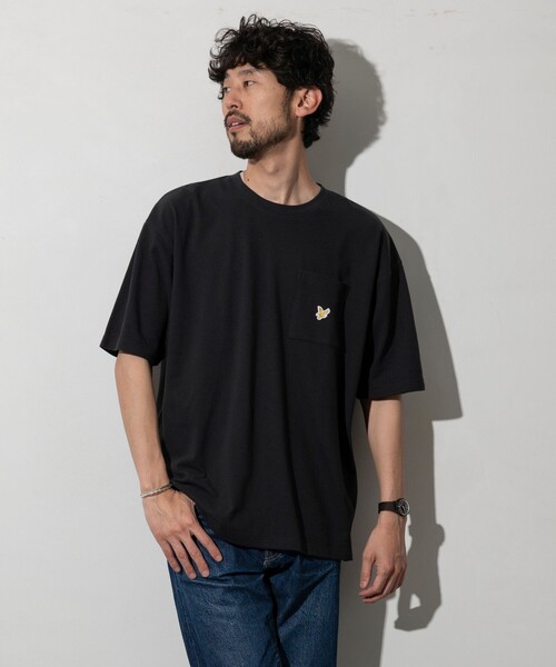 LYLE&SCOTT(ライルアンドスコット)の「Lyle&Scott/ライルアンドスコット 別注 リラックスフィット ワンポイントロゴ カノコ クルーネックTシャツ(Tシャツ/カットソー・メンズ・ホワイト/ブラック/その他・SMALL/MEDIUM/LARGE)」の8枚目の写真