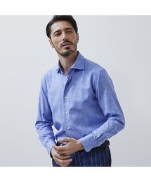 g-stage（ジーステージ）の「春夏コットンリネンシャツ 綿麻 シャンブレー 長袖 ワイドカラー　ジ－ステ－ジ（シャツ/ブラウス）」