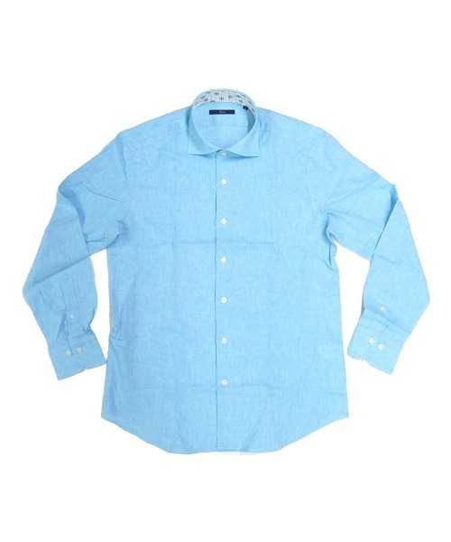 kimi 60枚 セール】春夏コットンリネンシャツ 綿麻 シャンブレー 長袖 ワイド