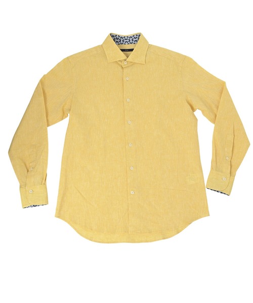 kimi 60枚 セール】春夏コットンリネンシャツ 綿麻 シャンブレー 長袖 ワイド