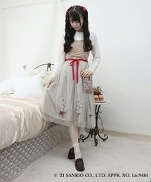 フラワー刺繍チュールワンピース/マイメロディ