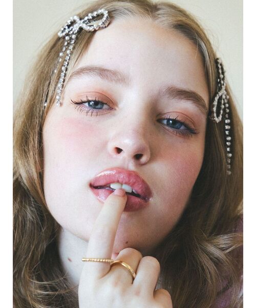 CALNAMUR（カルナムール）の「パールビジューリボンピン（ヘアピン・レディース・シルバー・FREE）」の6枚目の写真