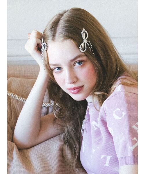 CALNAMUR（カルナムール）の「パールビジューリボンピン（ヘアピン・レディース・シルバー・FREE）」の7枚目の写真