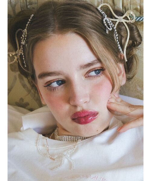 CALNAMUR（カルナムール）の「パールビジューリボンピン（ヘアピン・レディース・シルバー・FREE）」の9枚目の写真