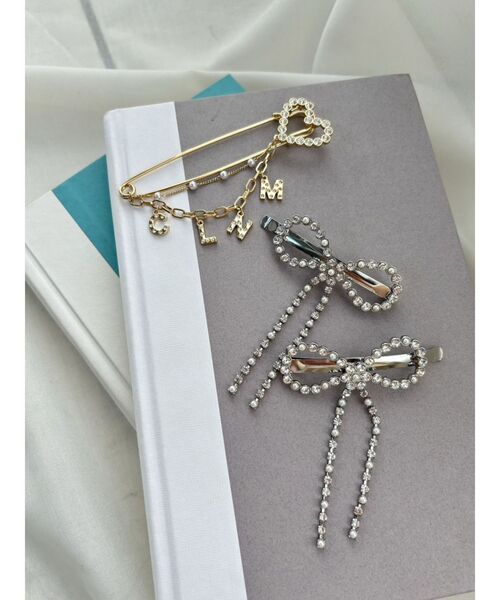 CALNAMUR（カルナムール）の「パールビジューリボンピン（ヘアピン・レディース・シルバー・FREE）」の18枚目の写真