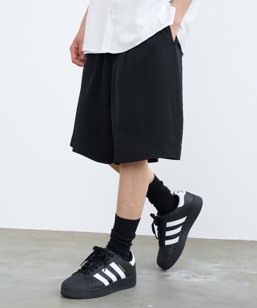 SINSS（シンス）の「Wide slacks shorts / ワイドスラックスショーツ