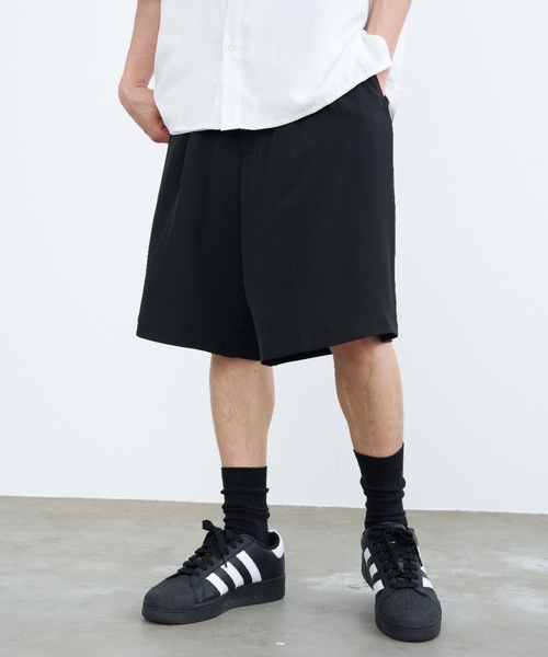SINSS（シンス）の「Wide slacks shorts / ワイドスラックスショーツ（その他パンツ・メンズ・ブラック/ネイビー・LARGE/MEDIUM/SMALL）」の13枚目の写真