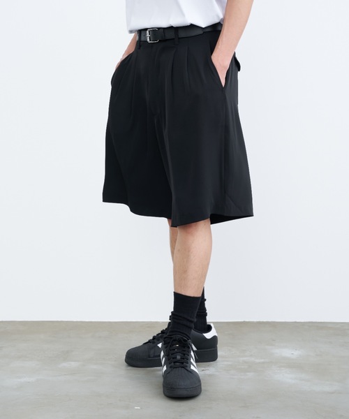 SINSS（シンス）の「Wide slacks shorts / ワイドスラックスショーツ