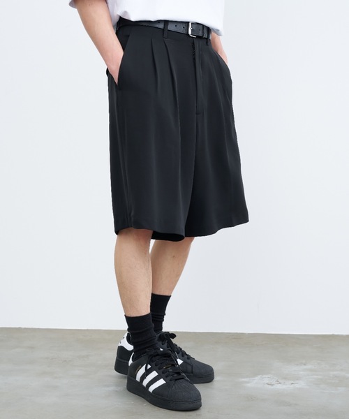 SINSS（シンス）の「Wide slacks shorts / ワイドスラックスショーツ（その他パンツ・メンズ・ブラック/ネイビー・LARGE/MEDIUM/SMALL）」の8枚目の写真