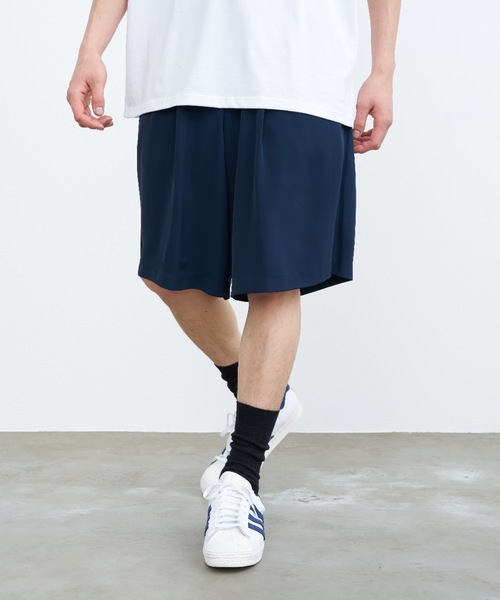 SINSS（シンス）の「Wide slacks shorts / ワイドスラックスショーツ（その他パンツ・メンズ・ブラック/ネイビー・LARGE/MEDIUM/SMALL）」の18枚目の写真