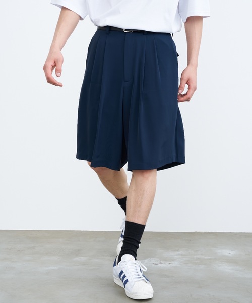 SINSS（シンス）の「Wide slacks shorts / ワイドスラックスショーツ（その他パンツ・メンズ・ブラック/ネイビー・LARGE/MEDIUM/SMALL）」の21枚目の写真