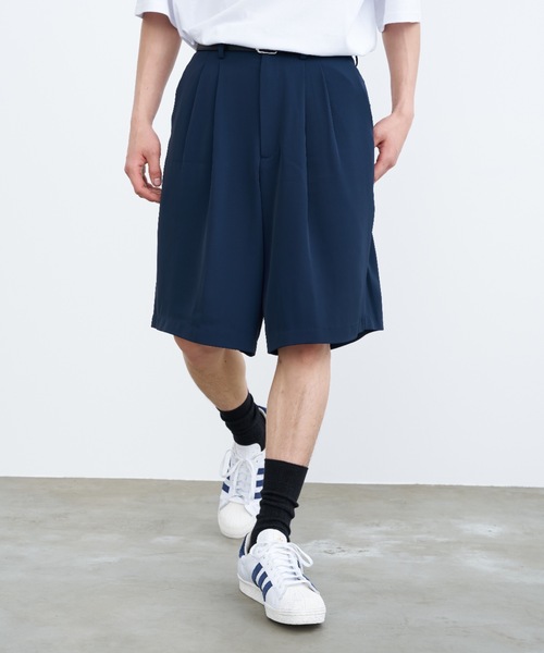 SINSS（シンス）の「Wide slacks shorts / ワイドスラックスショーツ（その他パンツ・メンズ・ブラック/ネイビー・LARGE/MEDIUM/SMALL）」の22枚目の写真