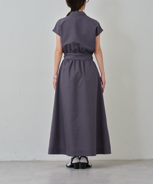 COLONY 2139（コロニートゥーワンスリーナイン）の「開襟シャツワンピース（シャツワンピース・レディース・オフホワイト/チャコールグレー・FREE）」の11枚目の写真