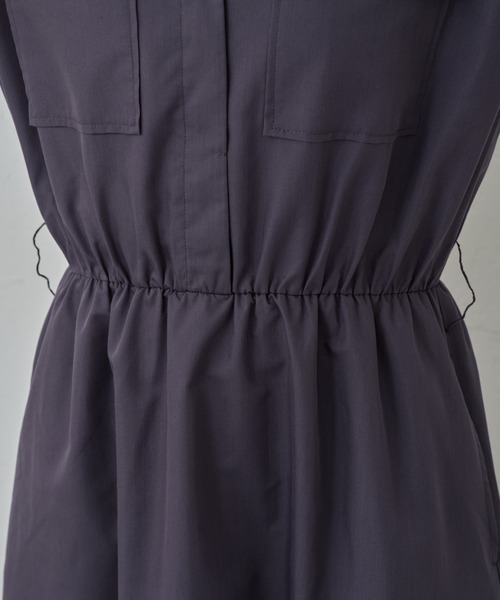 COLONY 2139（コロニートゥーワンスリーナイン）の「開襟シャツワンピース（シャツワンピース・レディース・オフホワイト/チャコールグレー・FREE）」の18枚目の写真