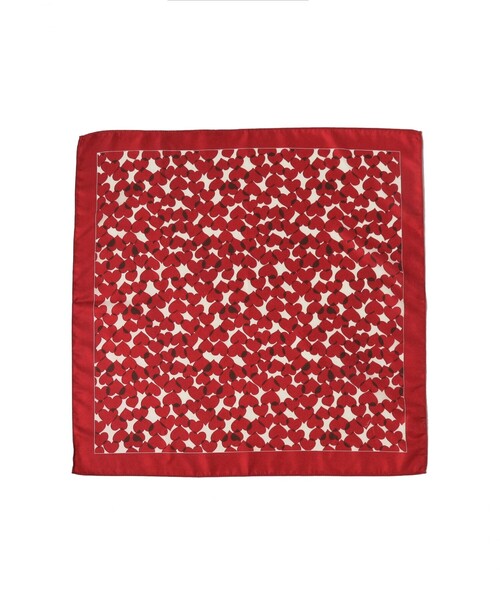 Ray BEAMS(レイビームス)の「パターン スカーフ(マフラー・レディース・レッド/グリーン・ONE SIZE)」の2枚目の写真