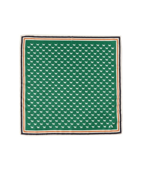 Ray BEAMS(レイビームス)の「パターン スカーフ(マフラー・レディース・レッド/グリーン・ONE SIZE)」の1枚目の写真