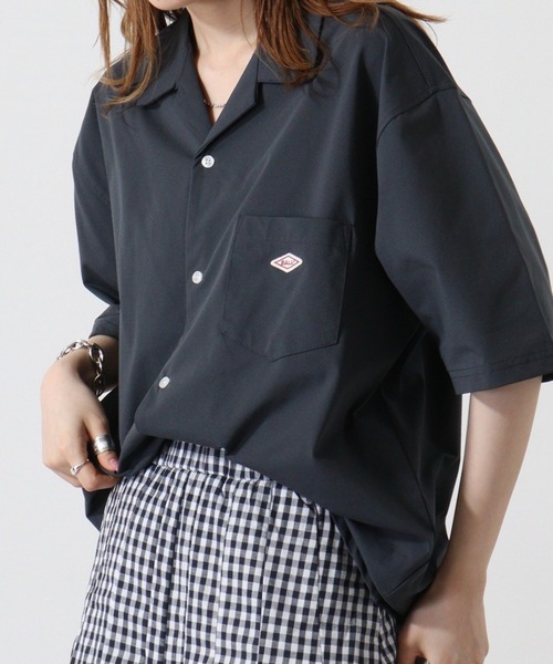 BALL(ボール)の「BALL ストレッチ天竺 オープンカラーシャツ(シャツ/ブラウス・メンズ・ネイビー/ブラック/カーキ/ブルーグレー・LL/M/L)」の3枚目の写真