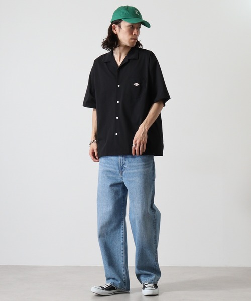 BALL(ボール)の「BALL ストレッチ天竺 オープンカラーシャツ(シャツ/ブラウス・メンズ・ネイビー/ブラック/カーキ/ブルーグレー・LL/M/L)」の9枚目の写真