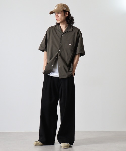BALL(ボール)の「BALL ストレッチ天竺 オープンカラーシャツ(シャツ/ブラウス・メンズ・ネイビー/ブラック/カーキ/ブルーグレー・LL/M/L)」の14枚目の写真