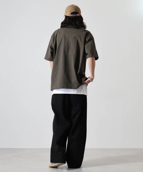 BALL(ボール)の「BALL ストレッチ天竺 オープンカラーシャツ(シャツ/ブラウス・メンズ・ネイビー/ブラック/カーキ/ブルーグレー・LL/M/L)」の13枚目の写真