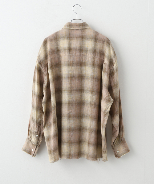 Name. LINEN CHECK REGULAR BUTTON DOWN SH NMSH-008（シャツ