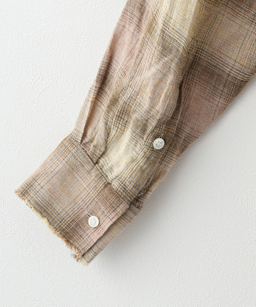 Name. LINEN CHECK REGULAR BUTTON DOWN SH NMSH-008（シャツ