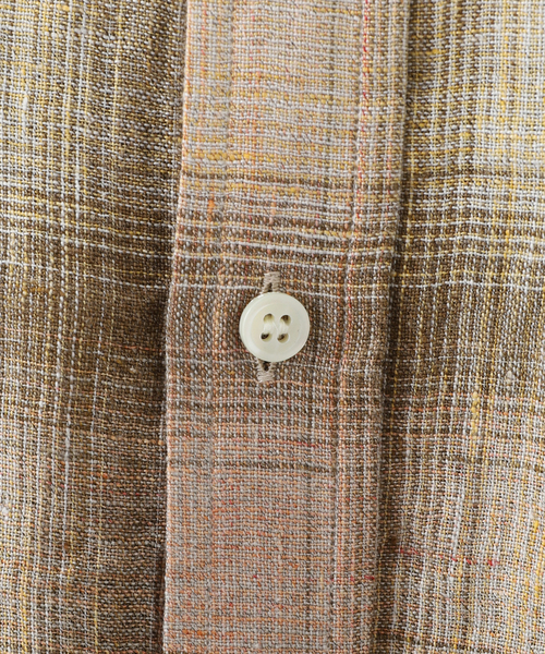 Name. LINEN CHECK REGULAR BUTTON DOWN SH NMSH-008（シャツ