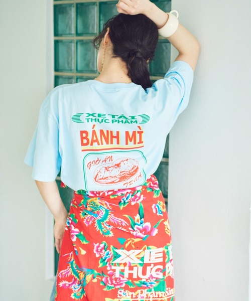 THEATRE PRODUCTS（シアタープロダクツ）の「フラワープリントスカーフ（ストール/ショール・レディース・グリーン/ブルー/レッド・FREE）」の7枚目の写真