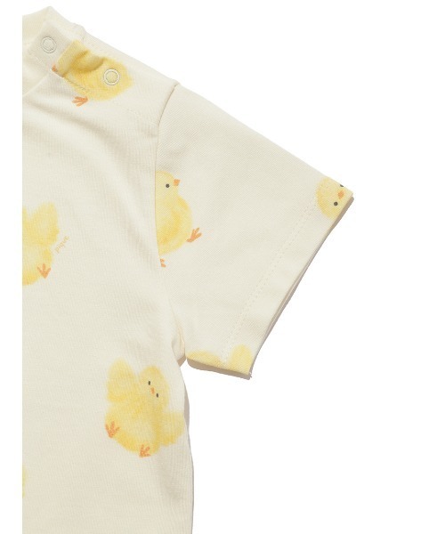gelato pique（ジェラートピケ）の「【BABY】ひよこ柄Tシャツ（ルーム