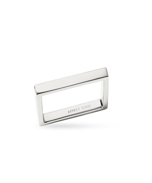 AFFECT(アフェクト)の「Rectangle Ring(リング・レディース・ゴールド/シルバー・13号)」の5枚目の写真