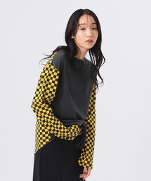 BEAMS BOY | チェッカープリント ロングスリーブ Tシャツ(Tシャツ/カットソー)