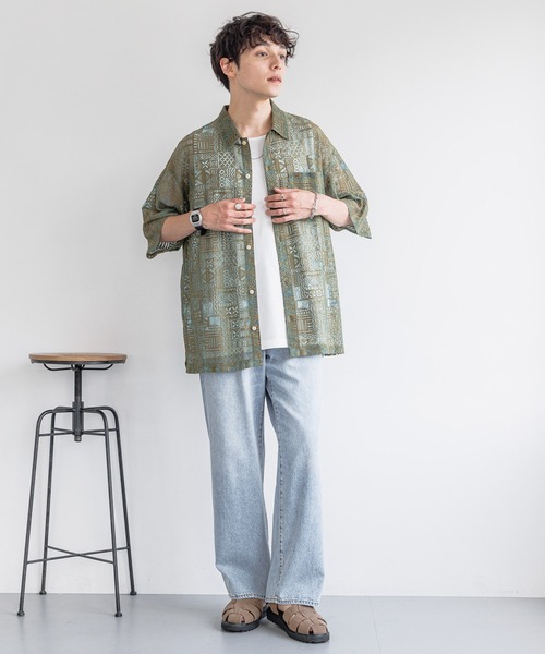 RAGEBLUE（レイジブルー）の「12oz loose fit denim buggy pants/12オンス/ルーズフィットデニムバギーパンツ5P（デニムパンツ・メンズ・ネイビー/グレー/ブルー/グレー系その他/ライトブルー・SMALL/MEDIUM/LARGE）」の7枚目の写真