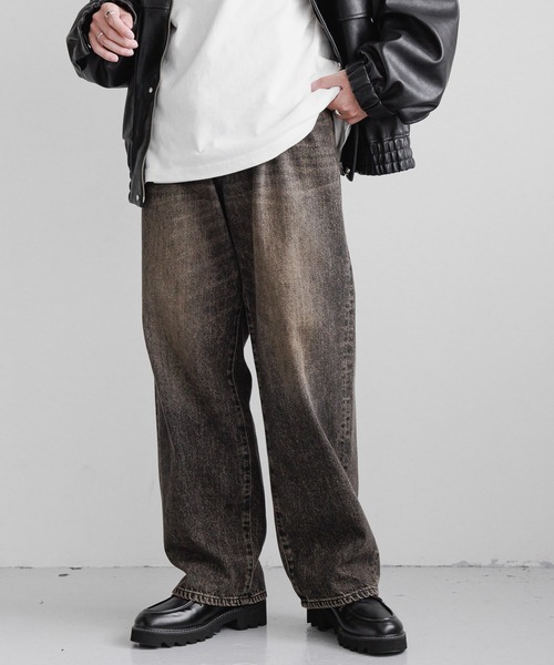 セール】12oz loose fit denim buggy pants/12オンス/ルーズフィット