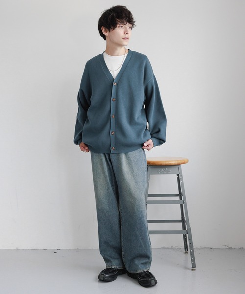 RAGEBLUE（レイジブルー）の「12oz loose fit denim buggy pants/12オンス/ルーズフィットデニムバギーパンツ5P（デニムパンツ・メンズ・ネイビー/グレー/ブルー/グレー系その他/ライトブルー・SMALL/MEDIUM/LARGE）」の10枚目の写真