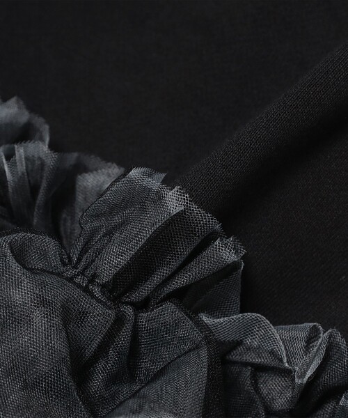 CAROLINA GLASER(カロリナ グレイサー)の「ベアチュールフリル スウェット(スウェット・レディース・ブラック/サックスブルー・ONE SIZE)」の19枚目の写真