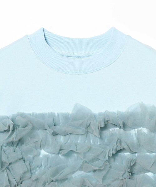 CAROLINA GLASER(カロリナ グレイサー)の「ベアチュールフリル スウェット(スウェット・レディース・ブラック/サックスブルー・ONE SIZE)」の21枚目の写真