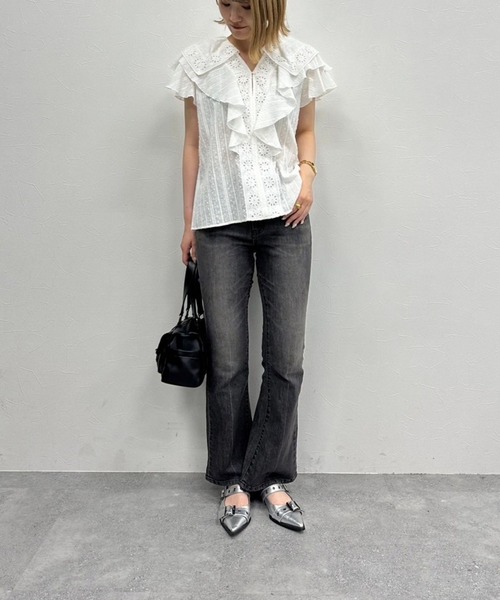 FOREVER 21(フォーエバー トゥエンティーワン)の「【2024SS】フレアデニム(デニムパンツ・レディース・ブラック/ライトブルー/ブルー・SMALL/MEDIUM/LARGE)」の6枚目の写真