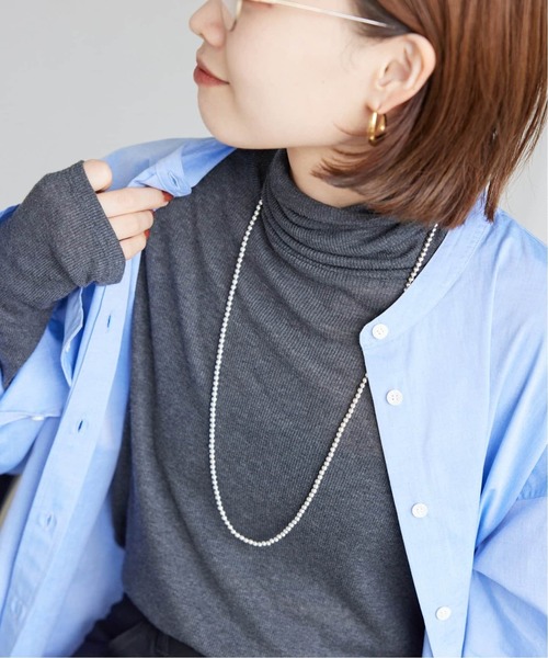 SLOBE IENA(スローブイエナ)の「《追加3》SLOBE メタルビーズネックレス(ネックレス・レディース・シルバー・FREE)」の6枚目の写真