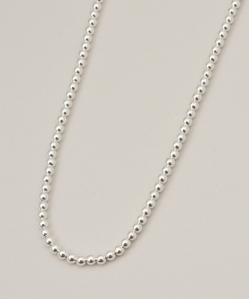 SLOBE IENA(スローブイエナ)の「《追加3》SLOBE メタルビーズネックレス(ネックレス・レディース・シルバー・FREE)」の12枚目の写真