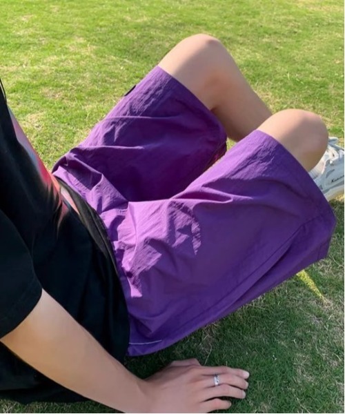 COMON+(コモンプラス)の「接触冷感アウトドアショートパンツ(その他パンツ・メンズ・ブラック/パープル/ベージュ・L/XL/XXL)」の9枚目の写真
