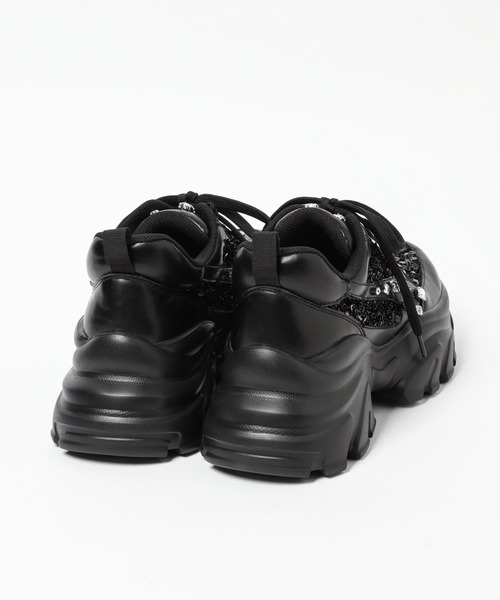 HARE（ハレ）の「ビジュースニーカー(HARE)（スニーカー・レディース・ブラック/シルバー・MEDIUM/LARGE）」の4枚目の写真